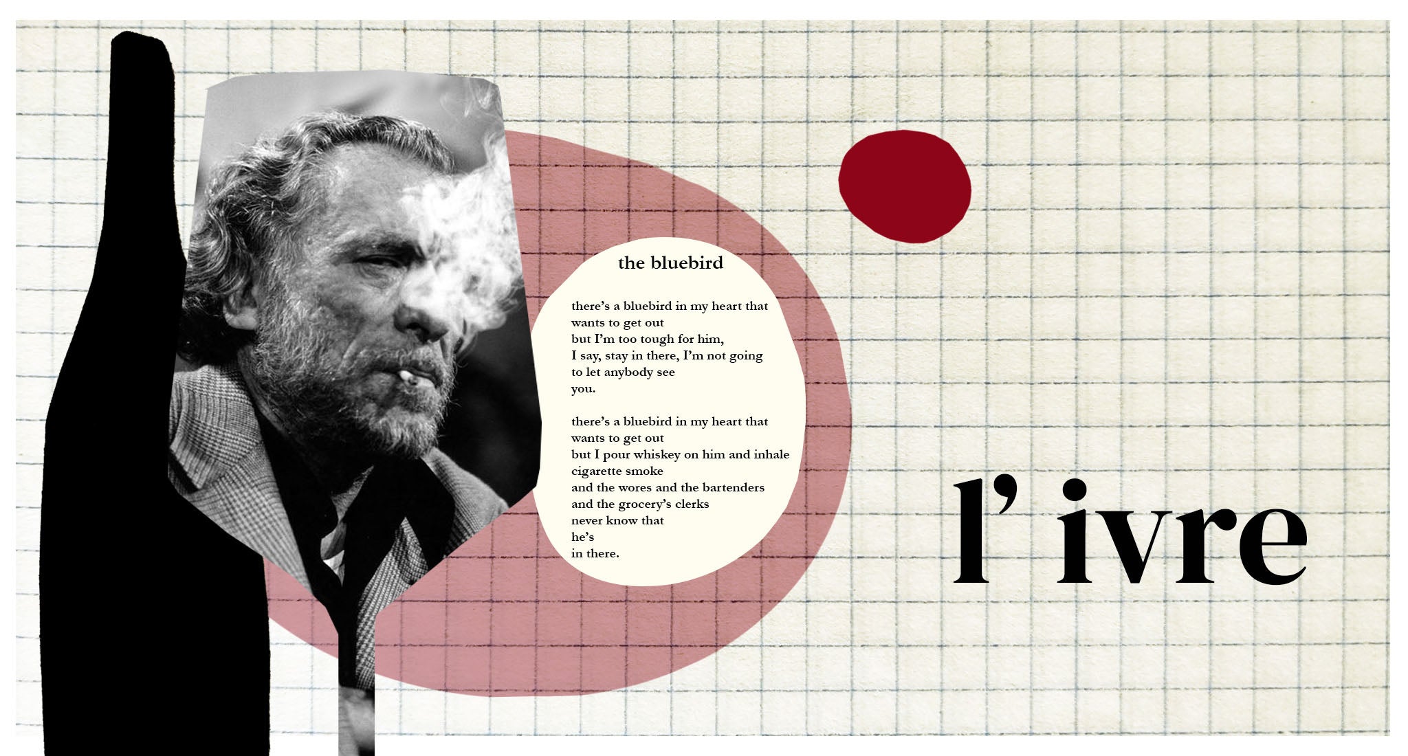 Charles Bukowski ivre de vin