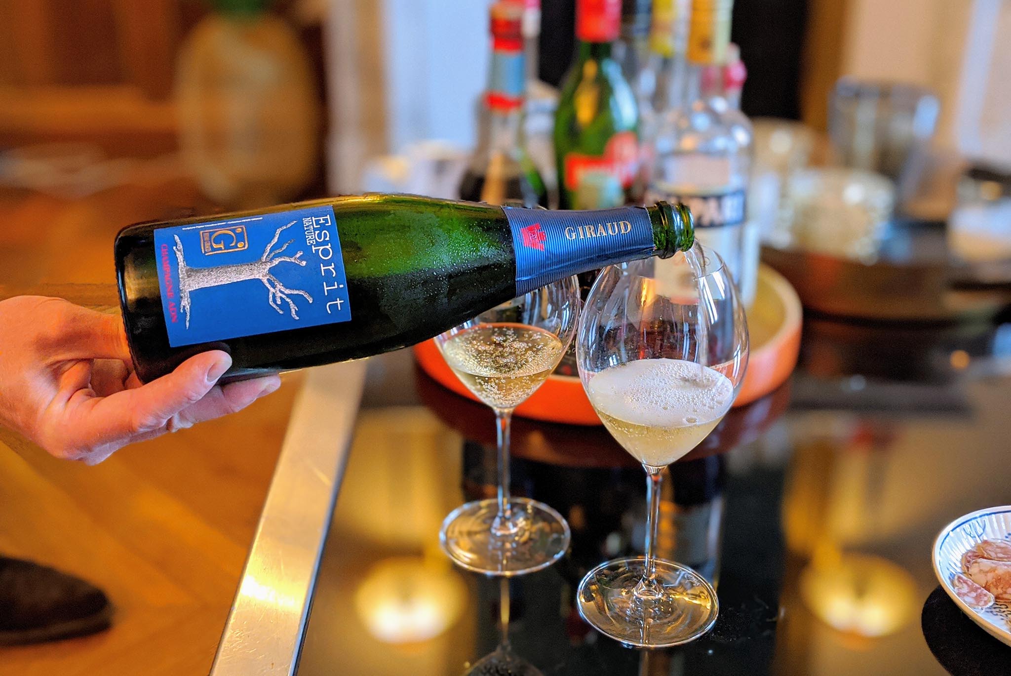 Dégustation champagne Giraud cuvée esprit nature