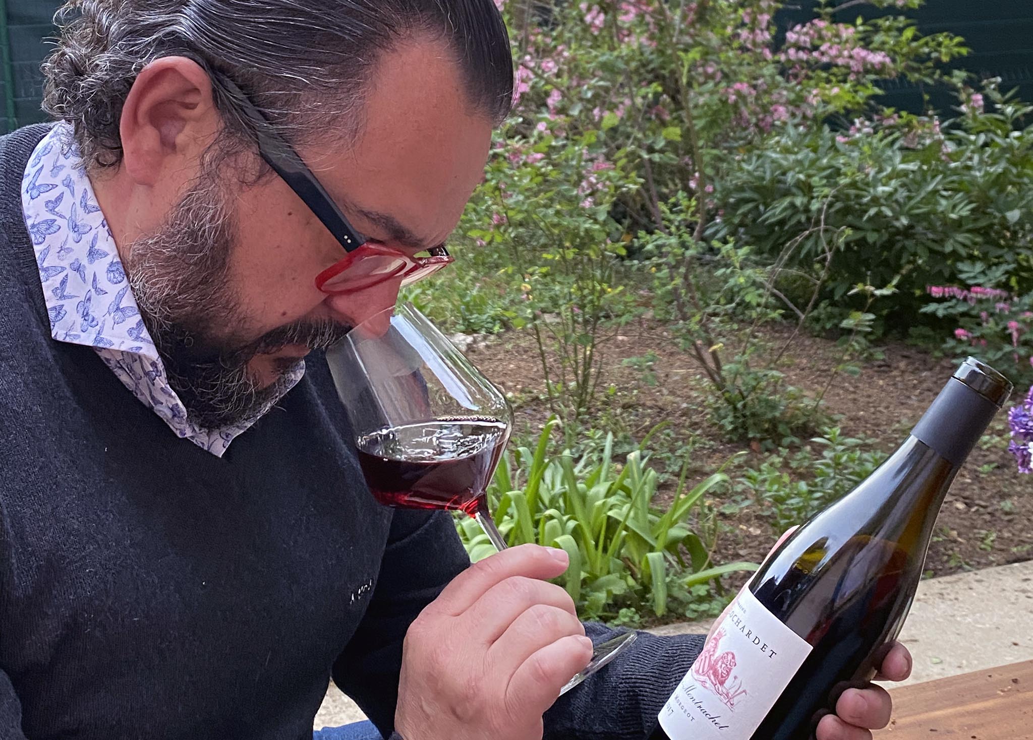 Fabrice Sommier dégustation Morgeot Rouge 2017 Armand Heitz