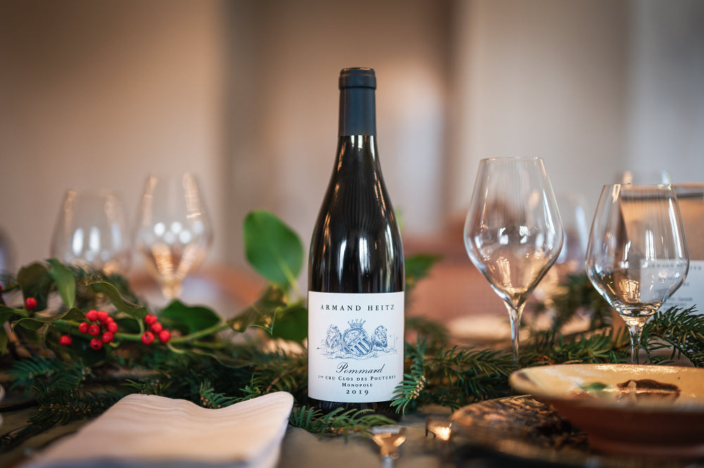 Pommard 1er Cru - Clos des Poutures Monopole 2018 Domaine Armand Heitz - table de Noel