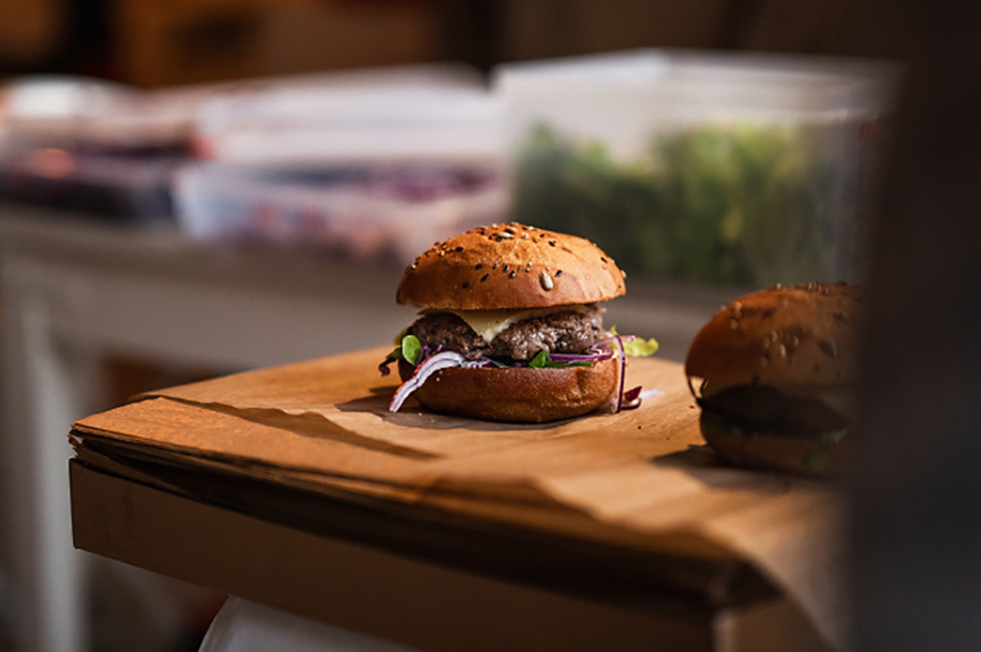 Colis de burgers steak hache de qualite bouchere ferme Armand Heitz
