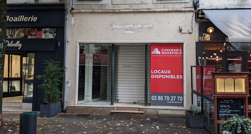 Création d'un magasin à Beaune, chantier réalisé par l'agence A&A Heitz Architecture.