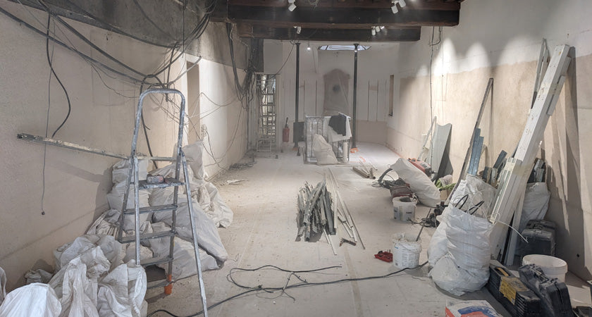 Création d'un magasin à Beaune, chantier réalisé par l'agence A&A Heitz Architecture.