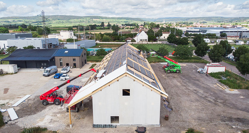 construction d'une cuverie à Meursault en Bourgogne projet A&A Heitz Architecture