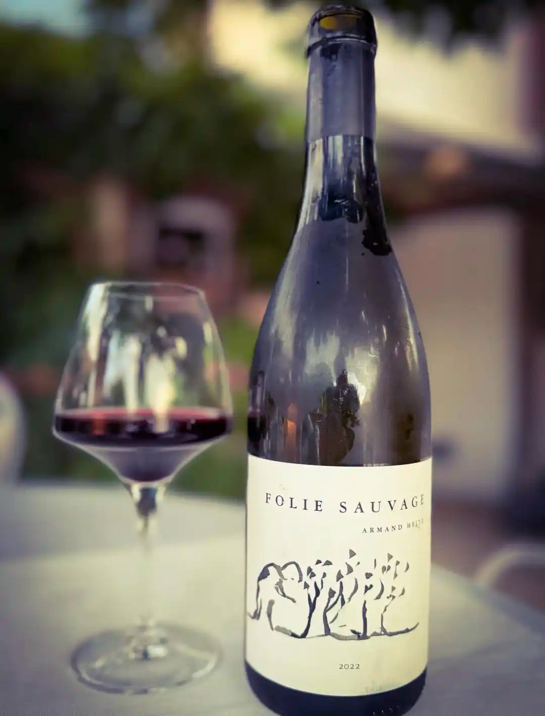bouteille de vin rouge folie sauvage Armand Heitz 