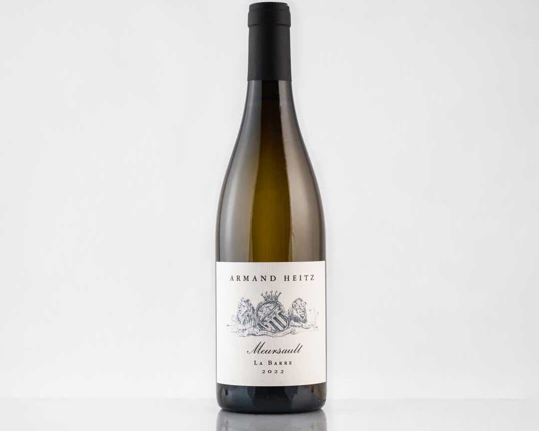 Bouteille de Meursault La Barre, 2020, domaine Armand Heitz, vin blanc de Bourgogne