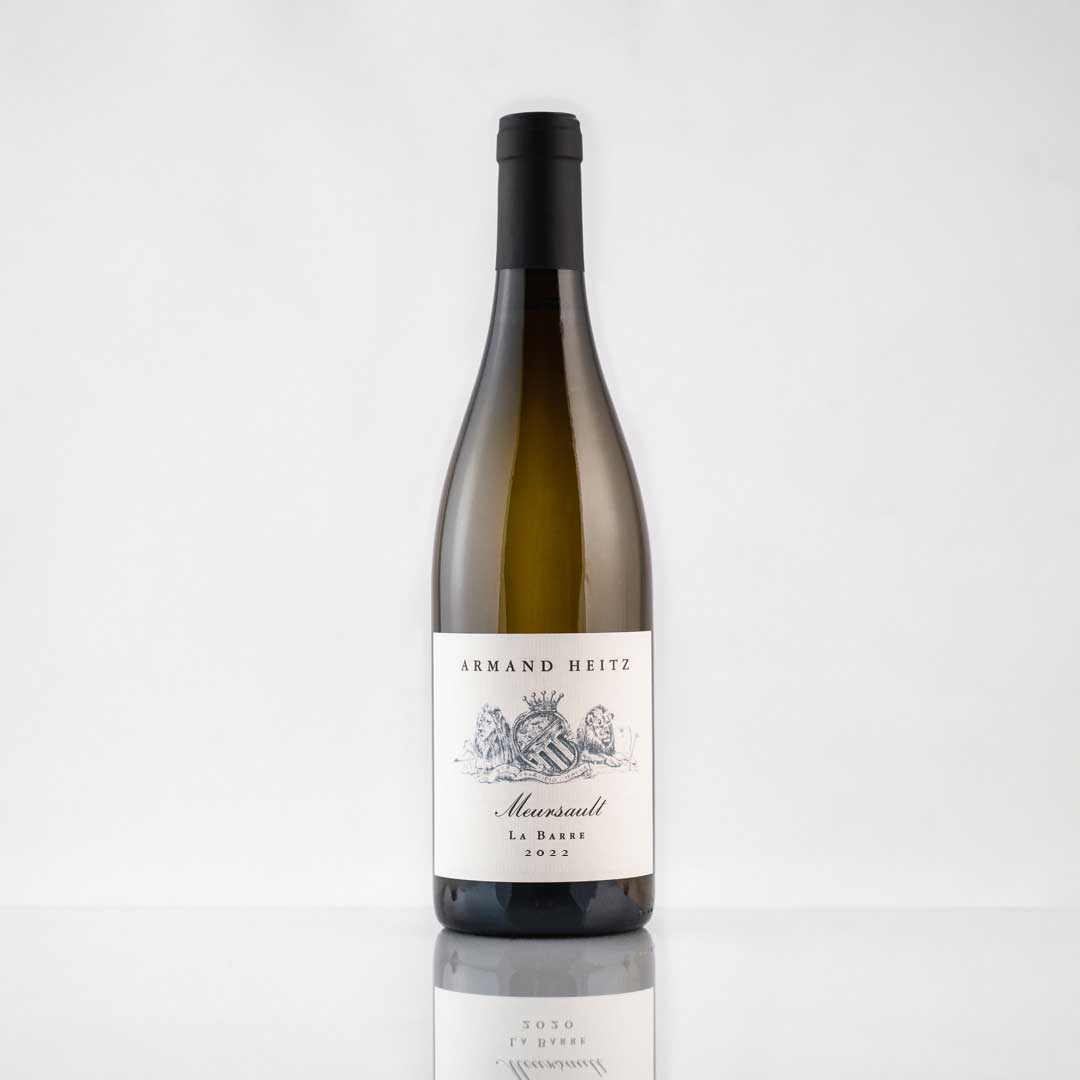 Bouteille de Meursault La Barre, 2020, domaine Armand Heitz, vin blanc de Bourgogne