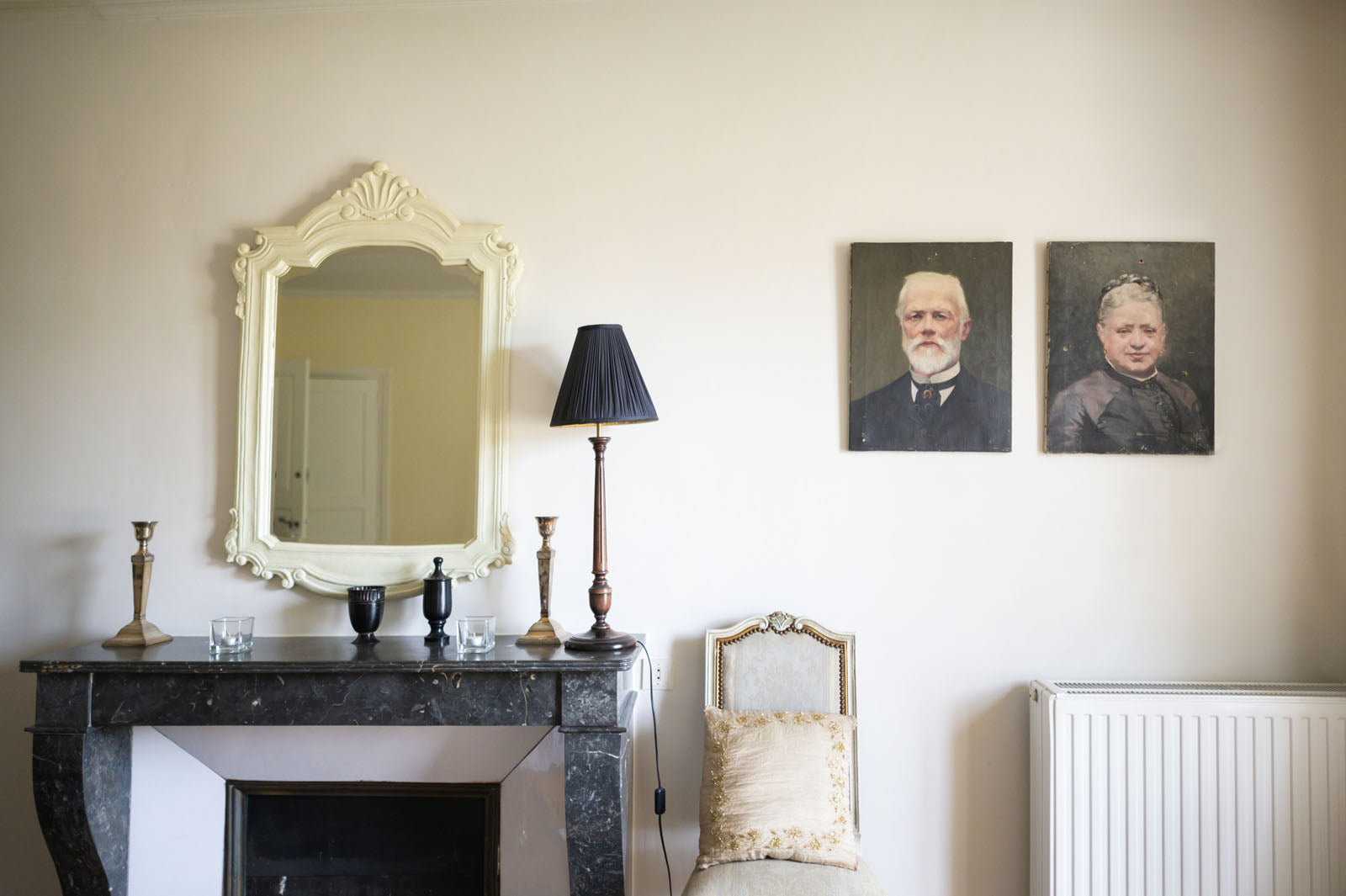 La chambre blanche, chambre d'hôtes au Château Armand Heitz en Bourgogne